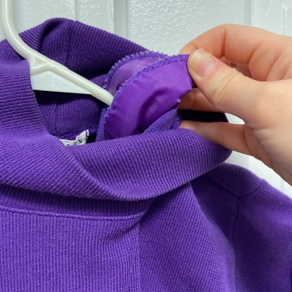 Vintage 80s Fitted Purple Sweater Size Small - Picture 5 of 5